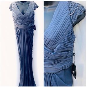 Adrianna Papell Beaded Gown Size 8